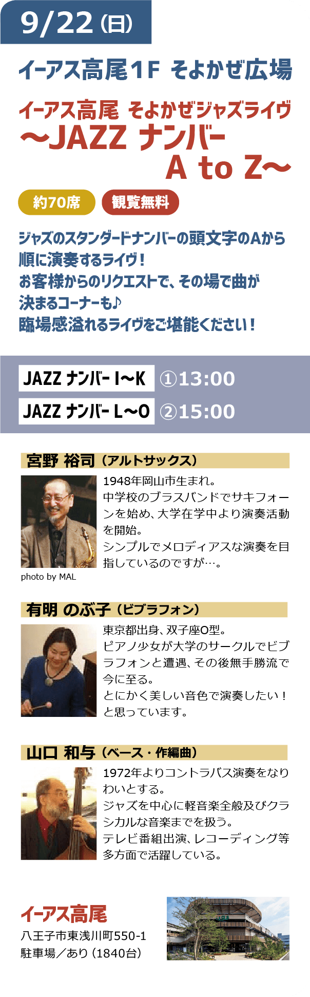 八王子音楽祭19 Shall We Jazz